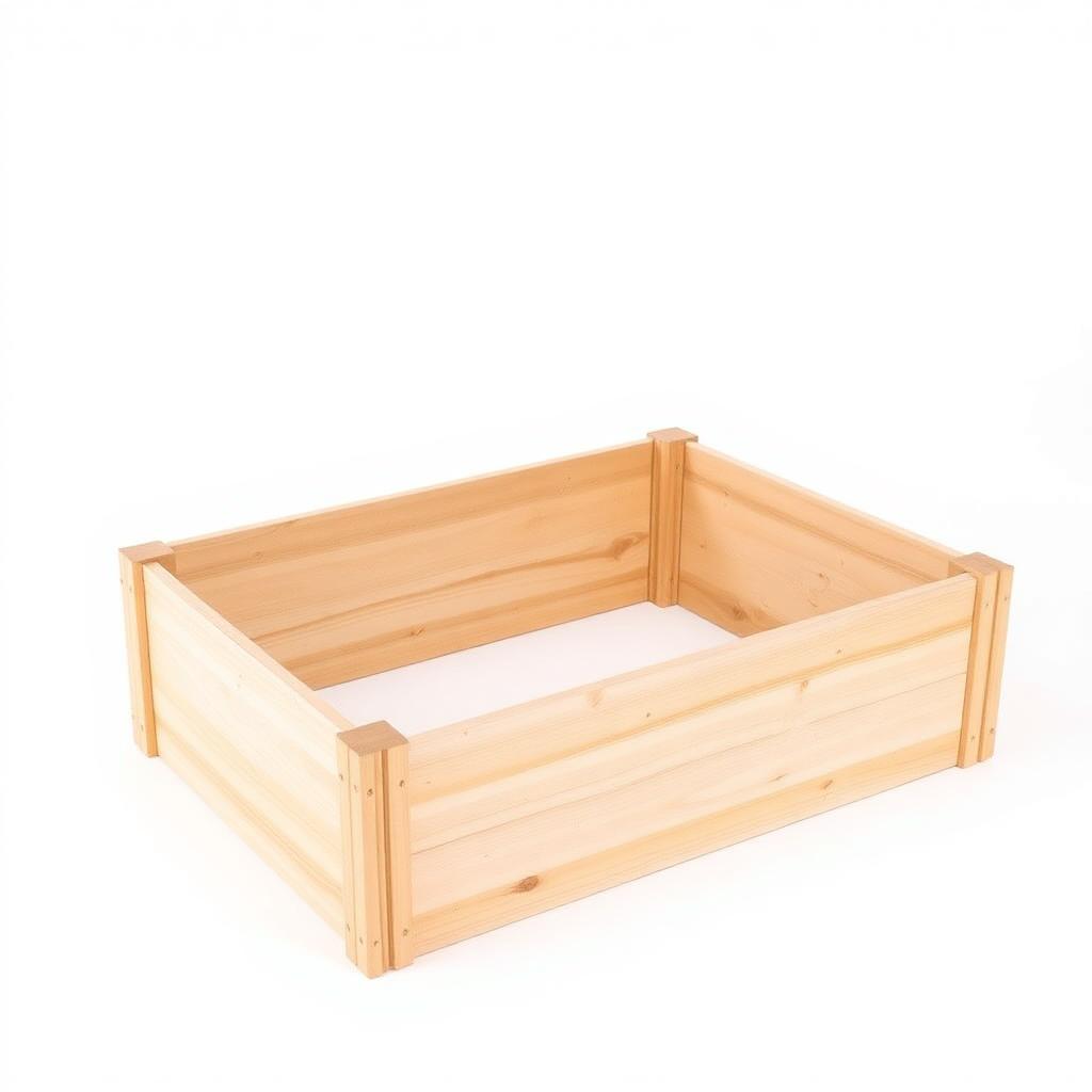 1.2 metre assembled timber raised garden bed kit